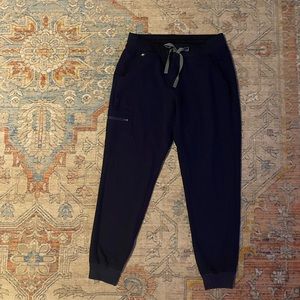 Navy Zamora jogger scrub pants, medium navy